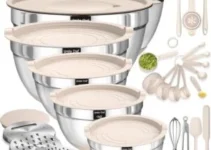 Stainless Steel Mixing Bowls with Lids